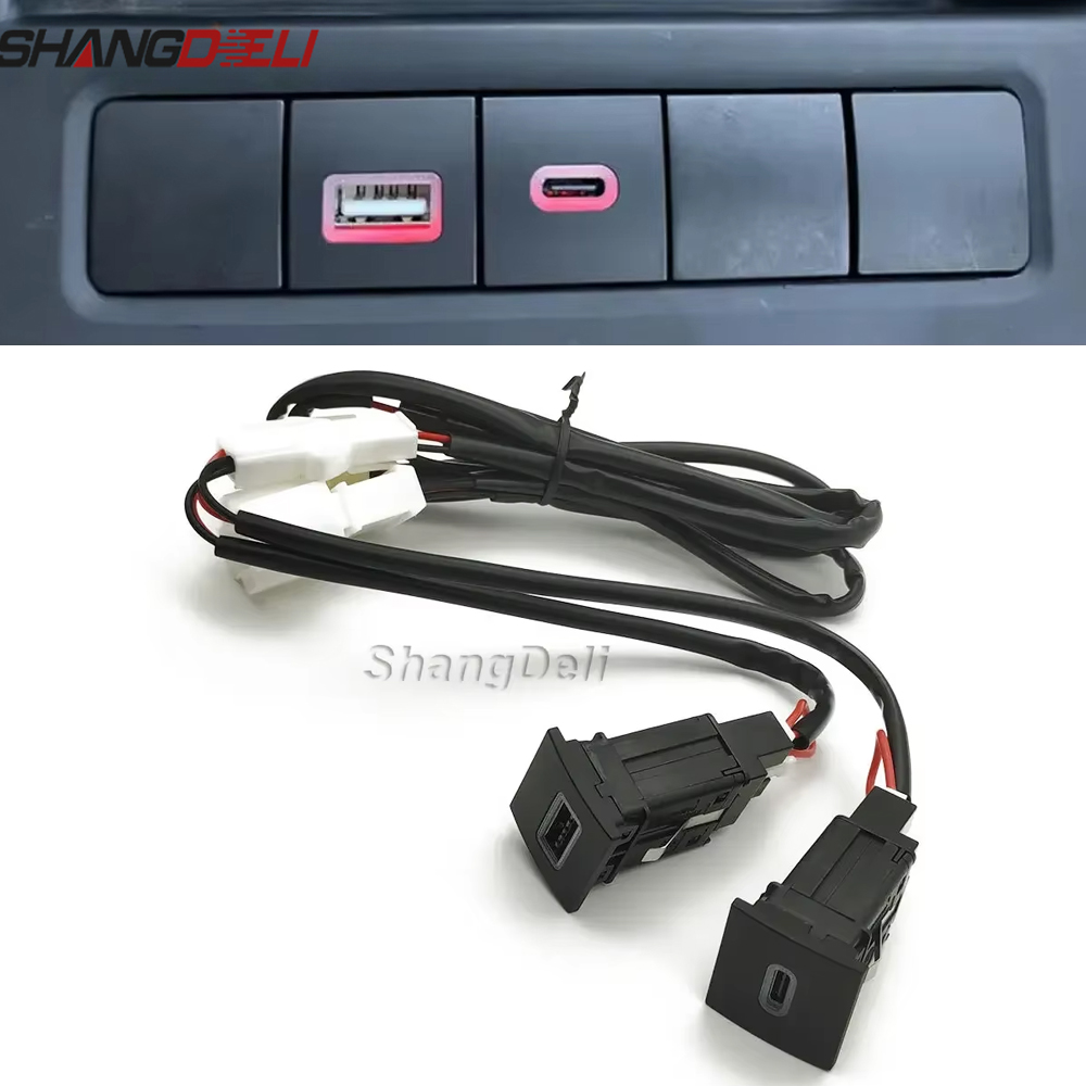 Usb C Power Adapter - Soket pengisi daya mobil adaptor daya