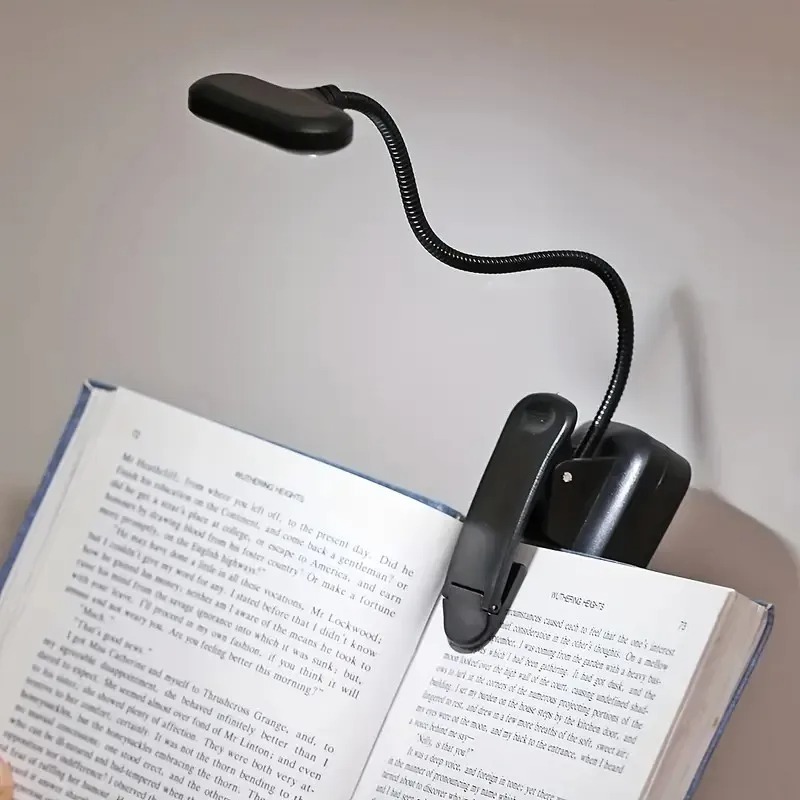 Laptop Accessories Light - Lampu Buku LED Mini dengan Klip,