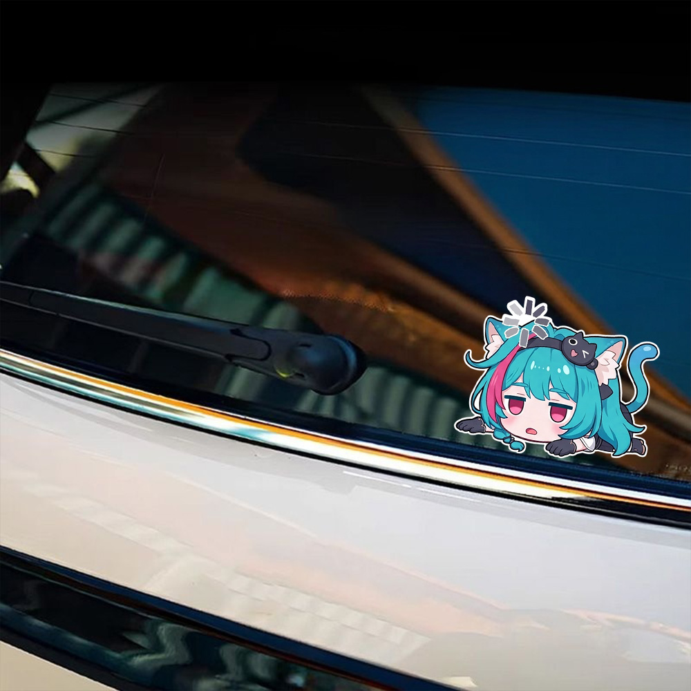 Laptop Accessories Light - Stiker Mobil Gadis Anime Neverness to