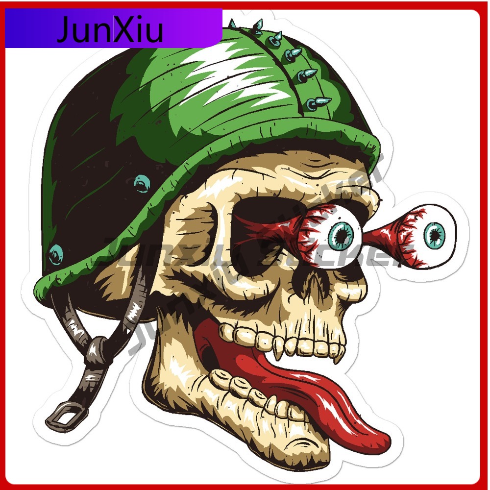 Laptop Accessories You Must Have - Stiker Vinyl Anime Bentuk Tengkorak Mata,