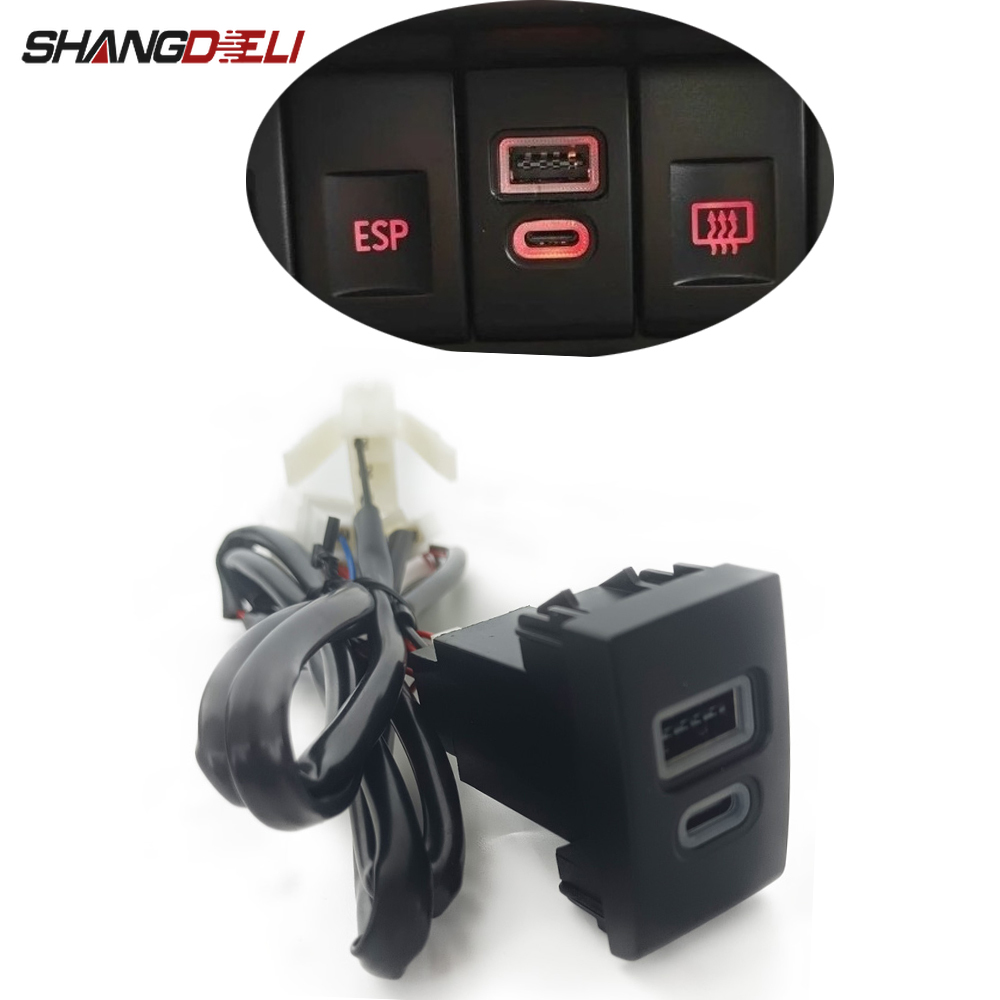 Usb C Power Adapter - 1 Buah Soket Pengisi Daya Mobil