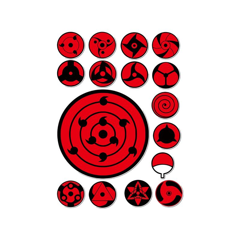 Laptop Accessories Price - Set Stiker Mata Sharingan, Stiker Vinyl