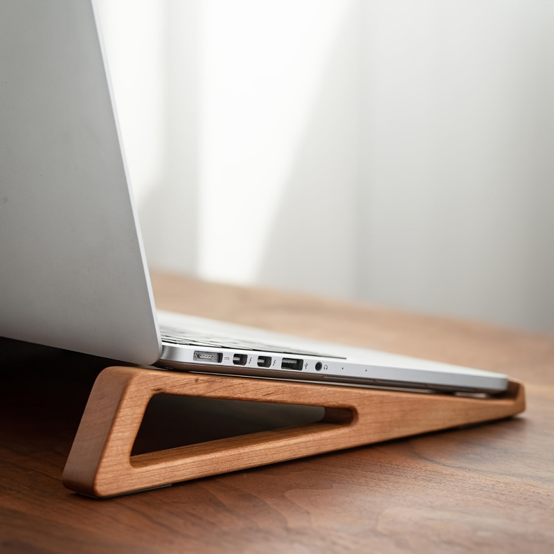 Laptop Accessories Price - Stand Laptop Kayu Lipat Portabel -