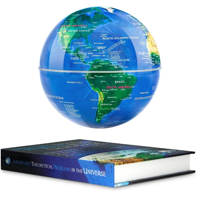 Laptop Accessories Light - Globe Magnetik Terapung dengan Lampu LED,