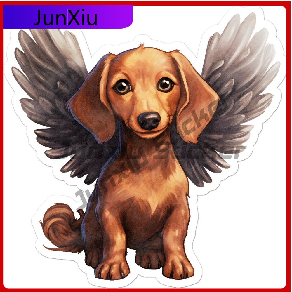 Laptop Accessories You Must Have - Dachshund Angel Vinyl Baru Wajib Dimiliki