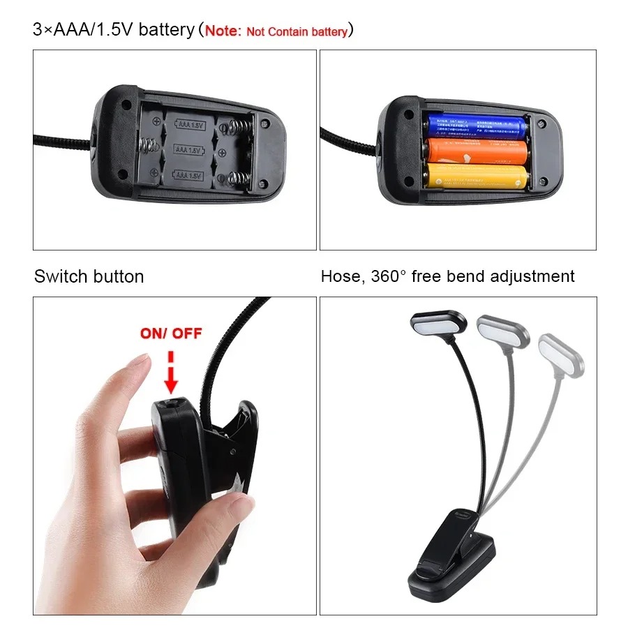Lampu Buku LED Mini dengan Kli - Laptop Accessories Light ulasan dan harga