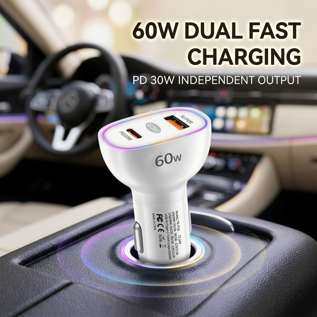 Pengisi Daya Mobil Dual Port 6 - Usb C Power Adapter ulasan dan harga