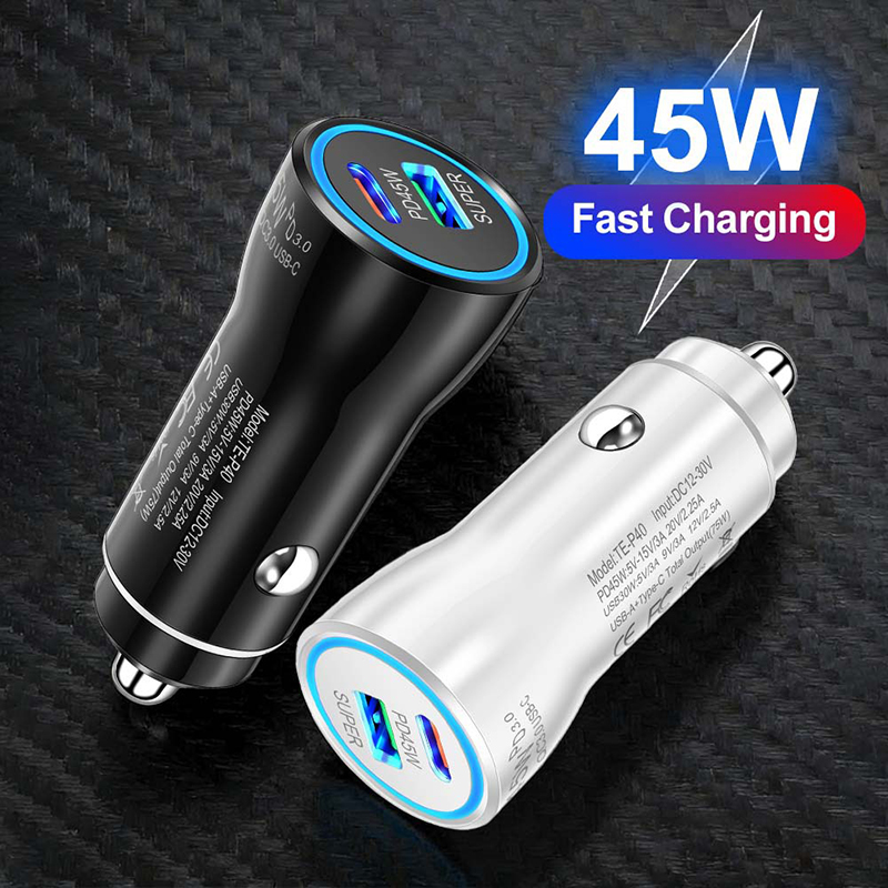 Pengisi Daya Mobil USB C 45W D - Usb C Power Adapter ulasan dan harga