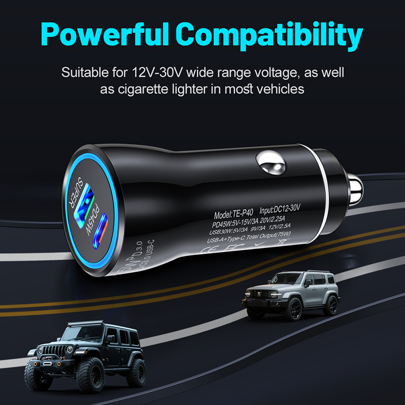 Pengisi Daya Mobil USB C 45W D - Usb C Power Adapter ulasan dan harga