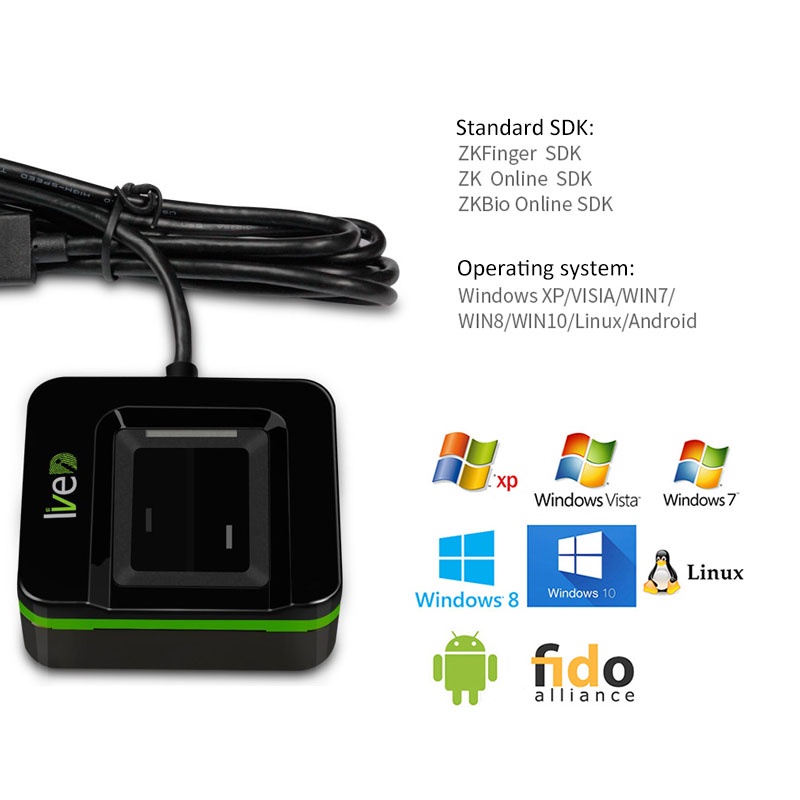 Pemindai Sidik Jari Optik 20R  - Fingerprint Reader Usb ulasan dan harga