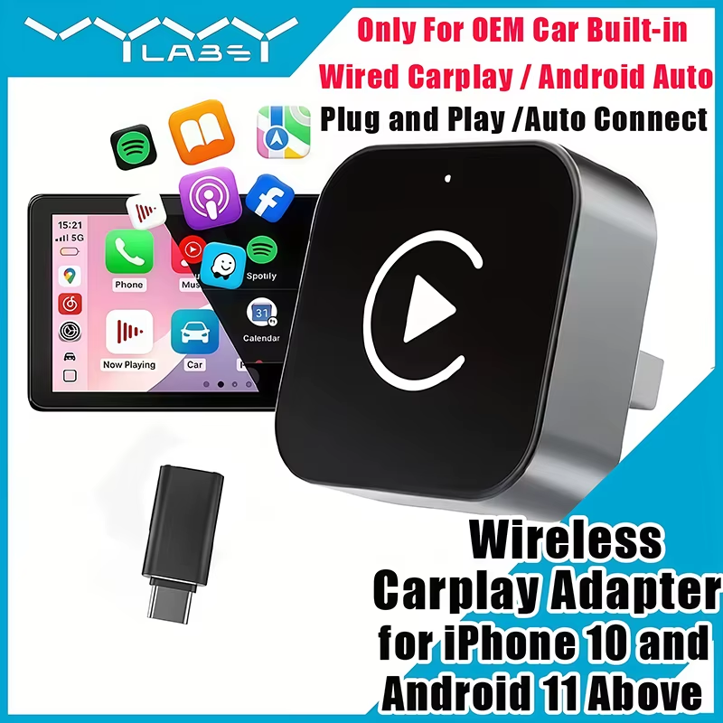 Adaptor CarPlay Nirkabel 2-in- - Usb C Power Adapter ulasan dan harga