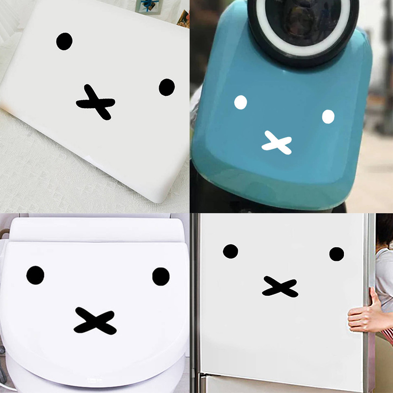 Stiker Mobil Emoji Kartun Miff - Laptop Accessories Price ulasan dan harga