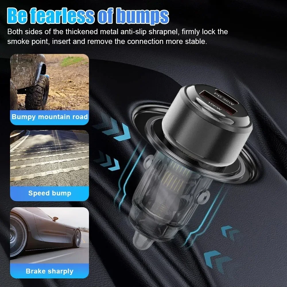 Total 130W USB Car Charger Ada - Usb C Power Adapter ulasan dan harga