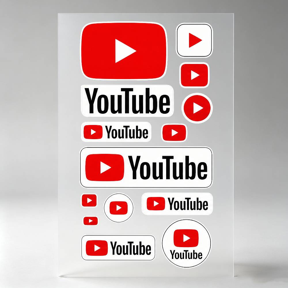 Stiker Y-YouTube untuk Bodi Mo - Laptop Accessories Youtube ulasan dan harga
