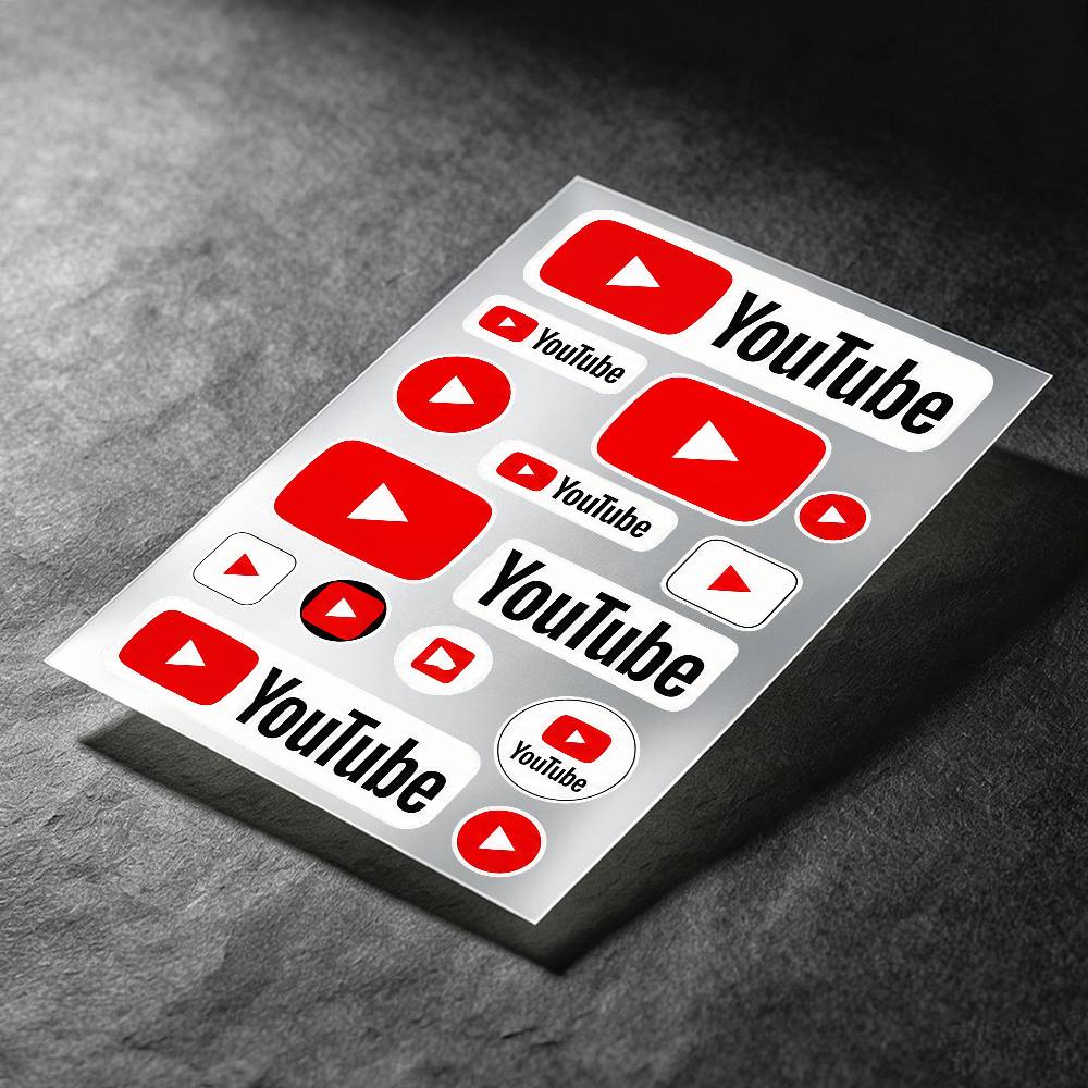 Stiker Y-YouTube untuk Bodi Mo - Laptop Accessories Youtube ulasan dan harga