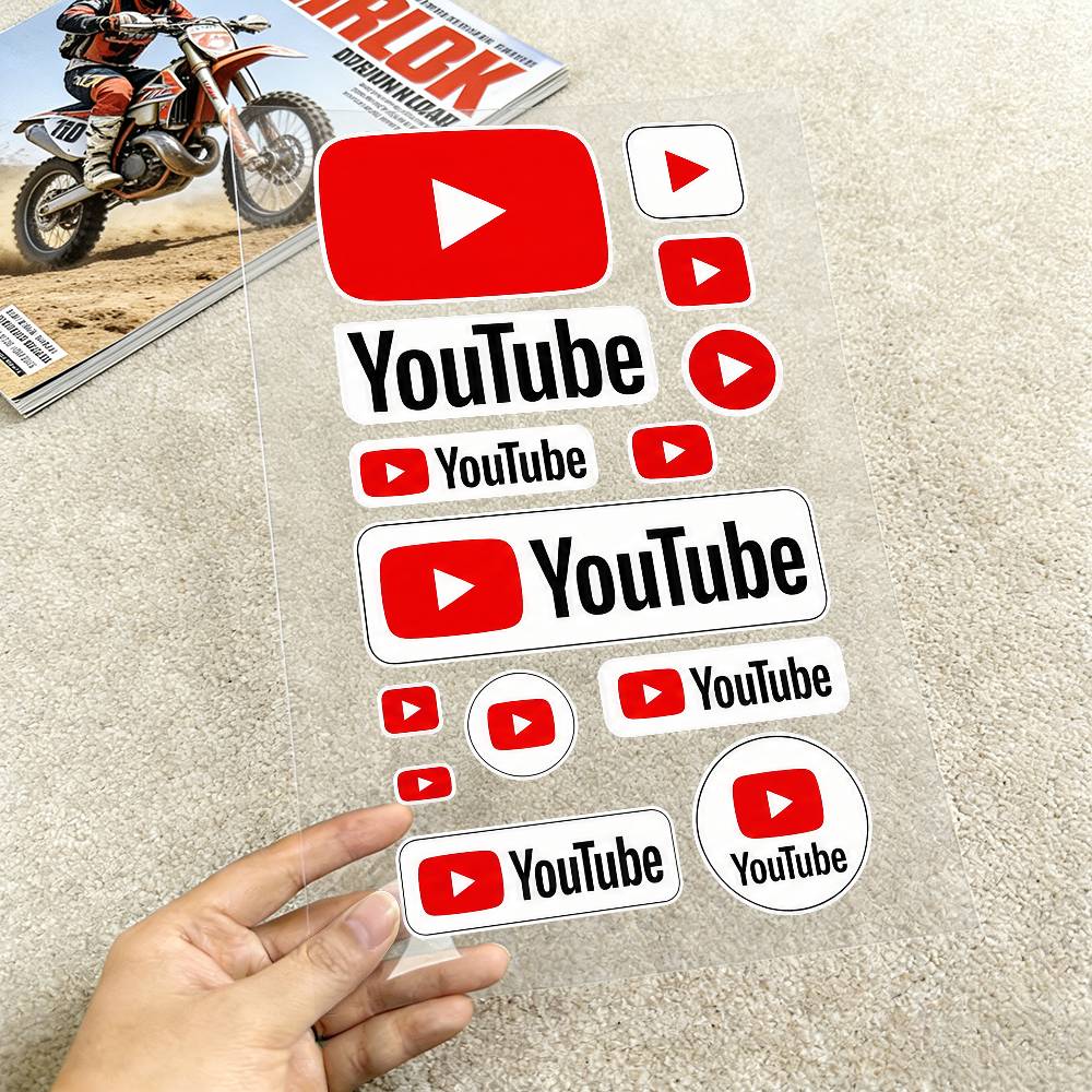 Stiker Y-YouTube untuk Bodi Mo - Laptop Accessories Youtube ulasan dan harga