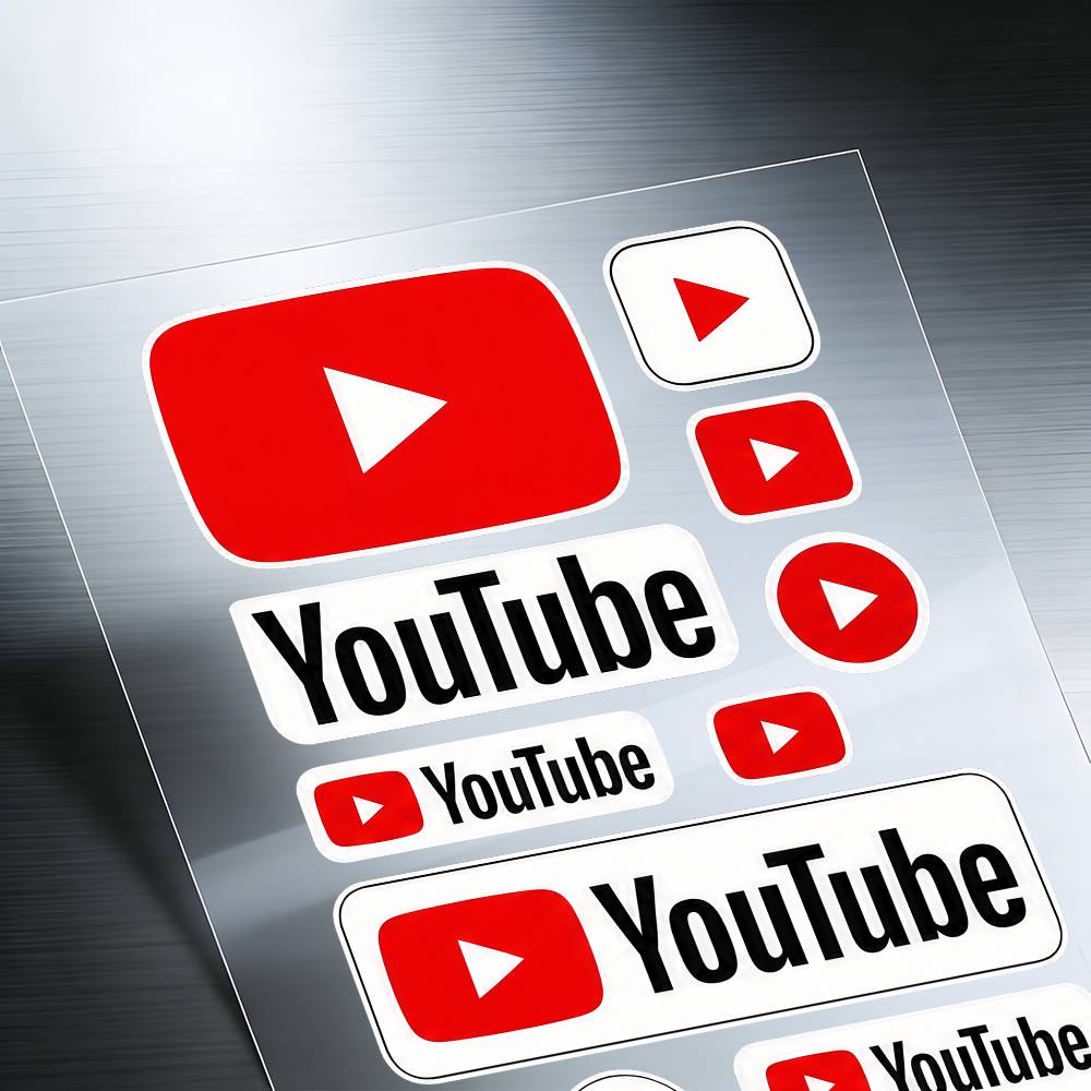 Stiker Y-YouTube untuk Bodi Mo - Laptop Accessories Youtube ulasan dan harga