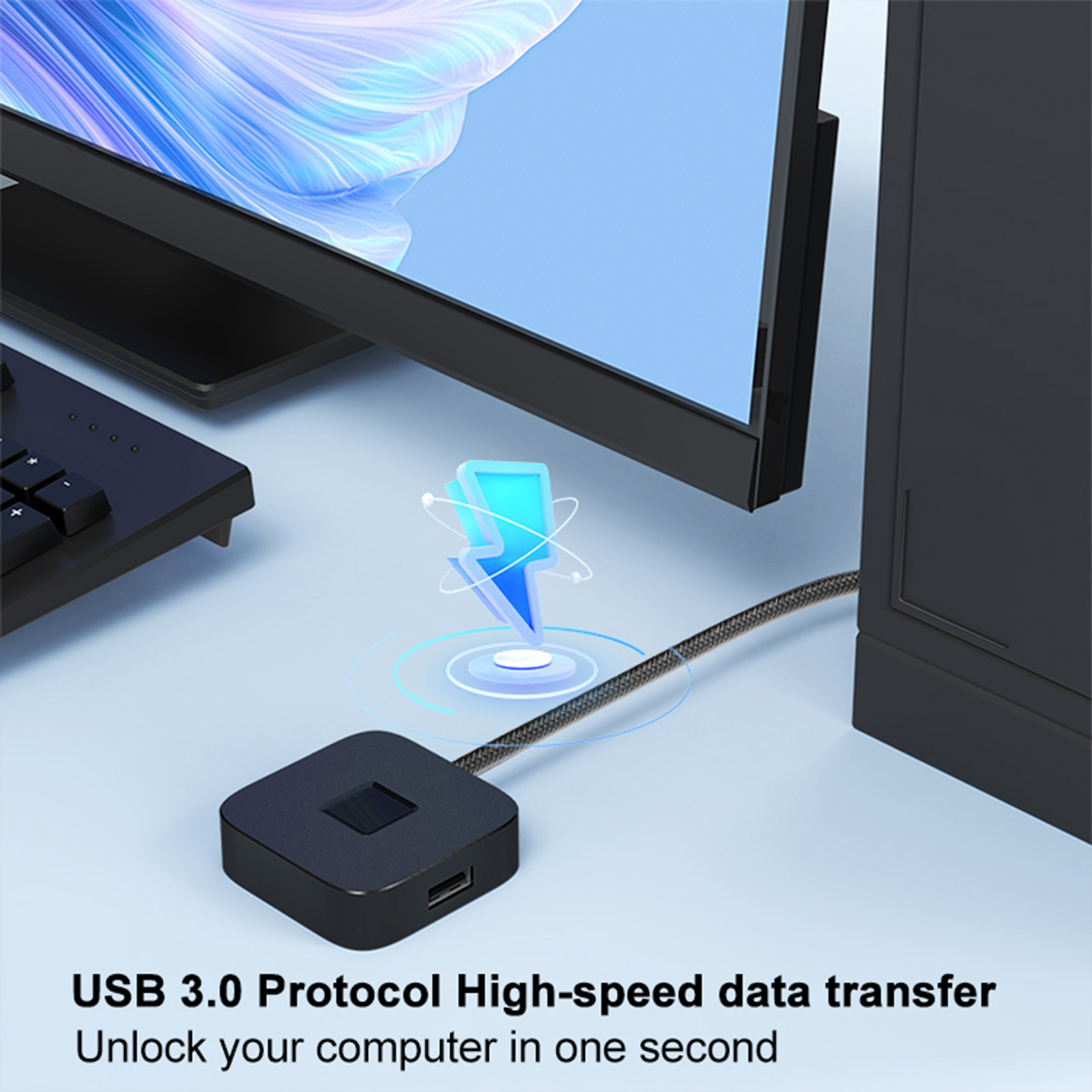 Pemindai Sidik Jari dengan Hub - Fingerprint Reader Usb ulasan dan harga