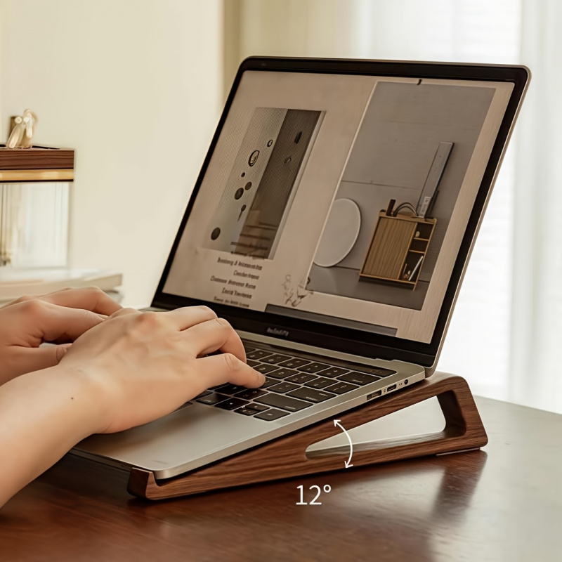 Stand Laptop Kayu Lipat Portab - Laptop Accessories Price ulasan dan harga