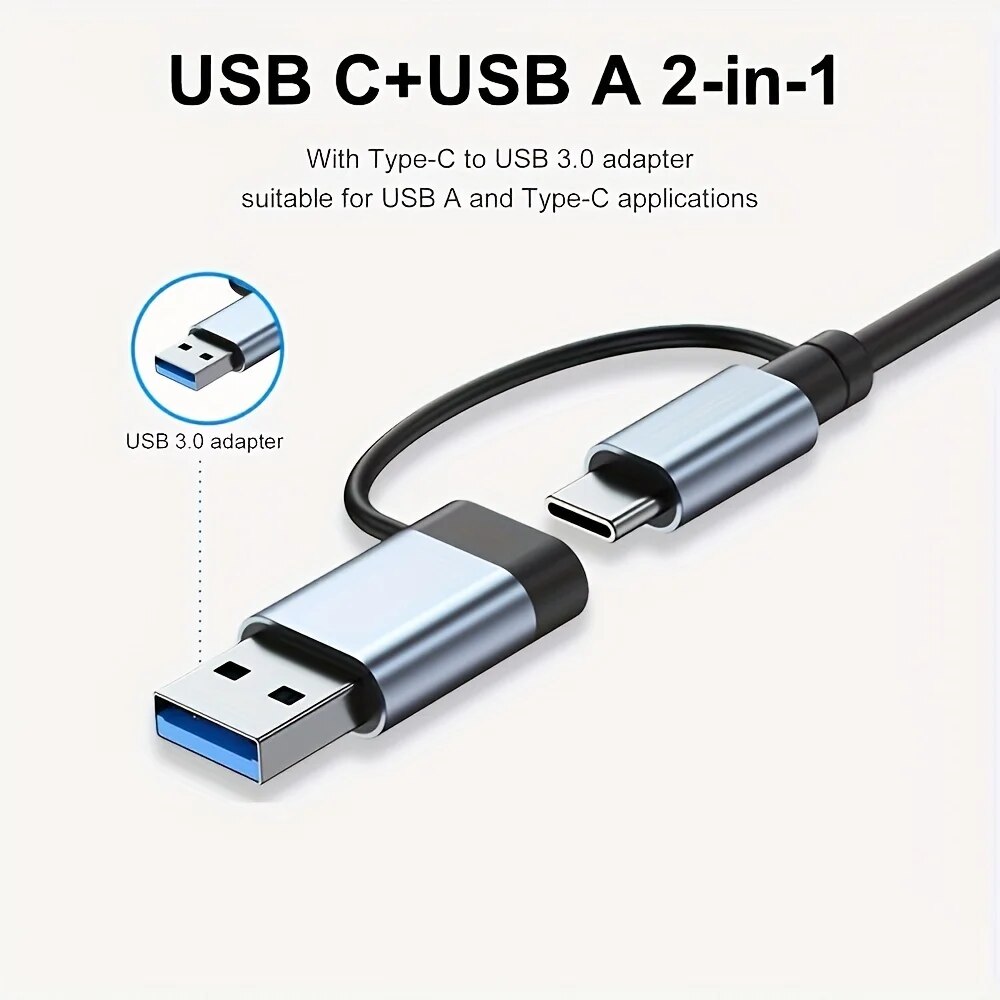 2 In 1 USB3.0 Hub 7 Port Tipe  - Laptop Accessories Price ulasan dan harga