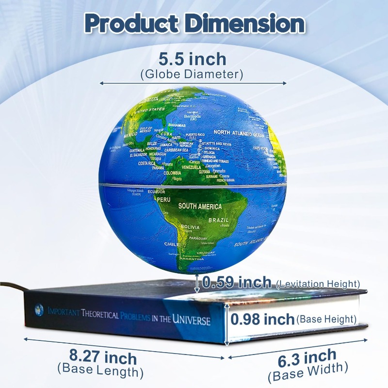 Globe Magnetik Terapung dengan - Laptop Accessories Light ulasan dan harga