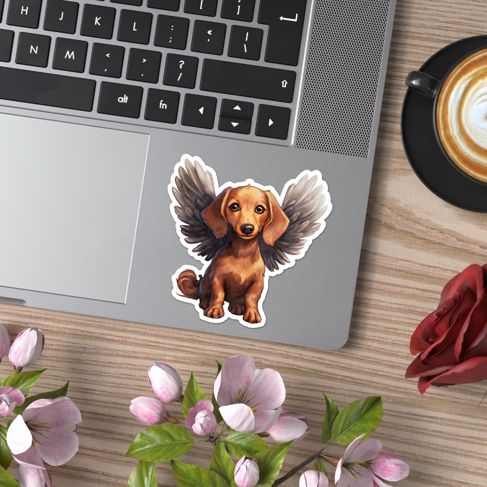 Dachshund Angel Vinyl Baru Waj - Laptop Accessories You Must Have ulasan dan harga